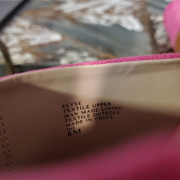 Elyse Sandals Charles David Fuschia Barbie Pink Platform Heels Block Heels Hot - Picture 12 of 13